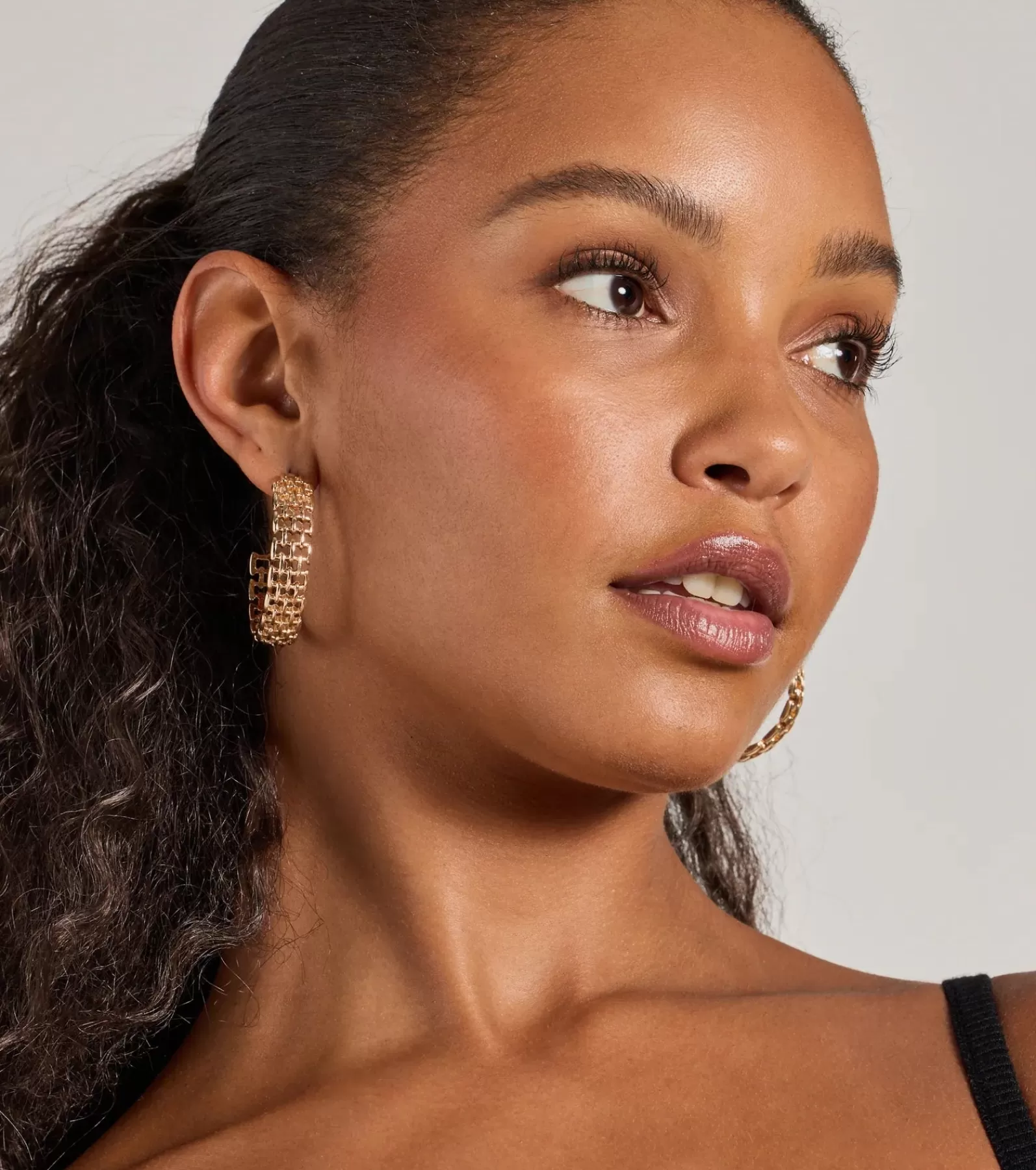 Windsor Earrings | Accessories*Stunning Detail Textured Hoop Earrings