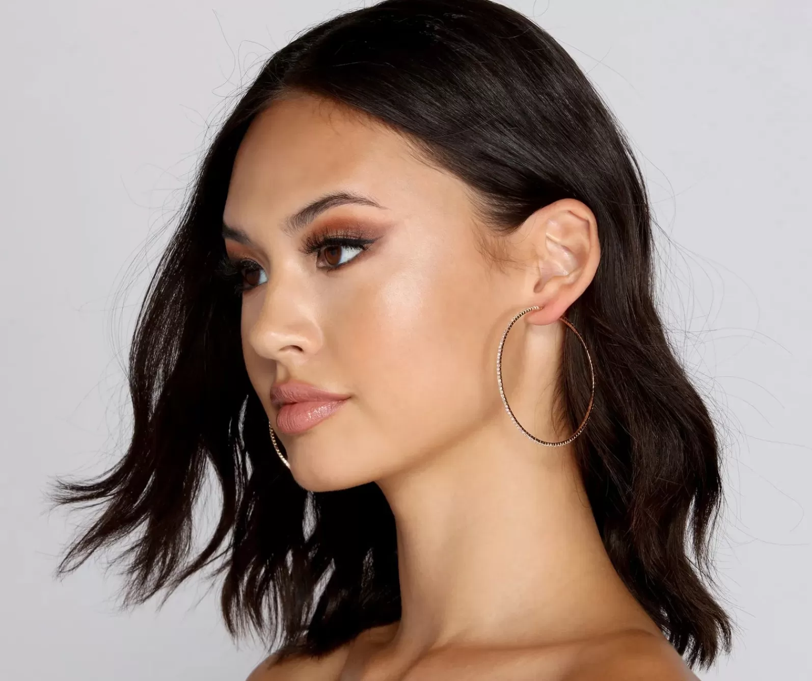 Windsor Earrings*Stunning Sparkle Large Hoop Earrings