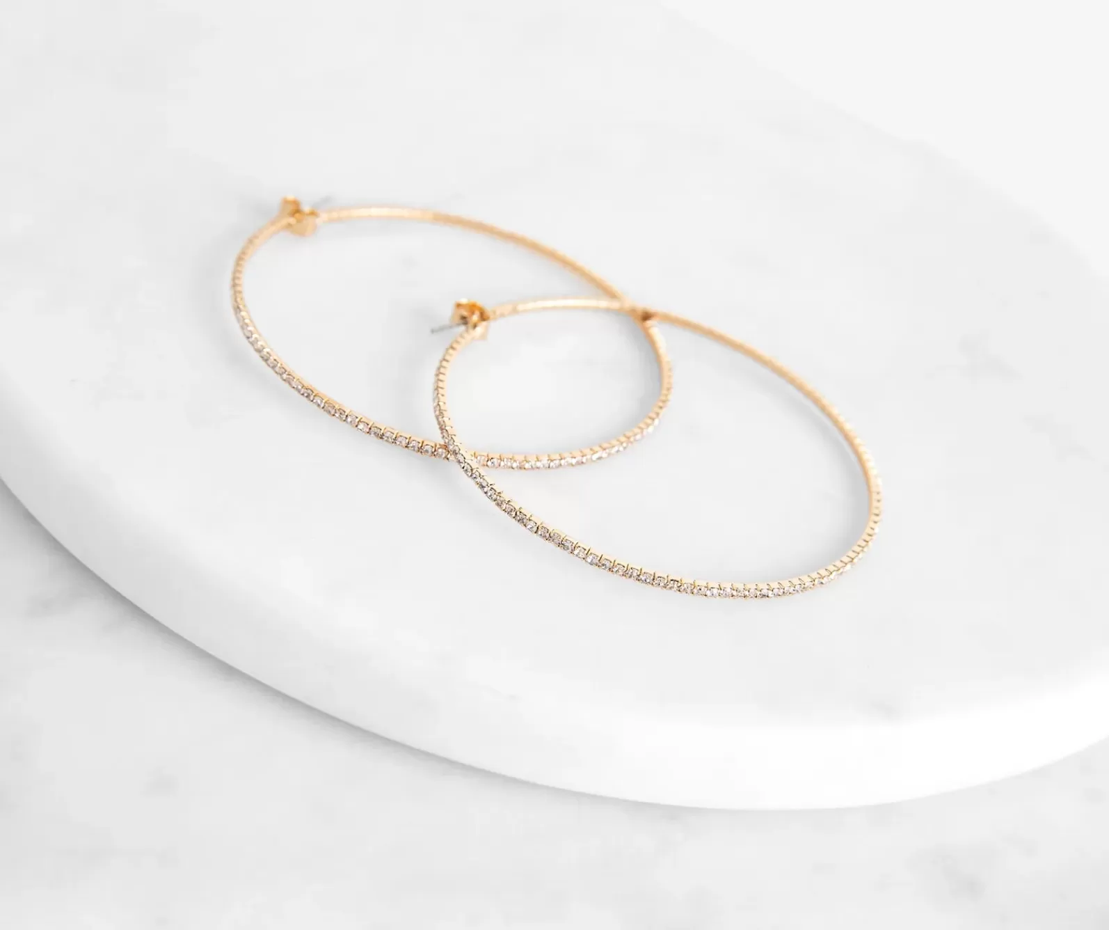 Windsor Earrings*Stunning Sparkle Large Hoop Earrings