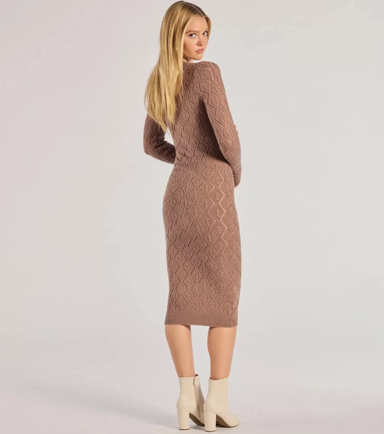 Windsor Midi Dresses | Casual Dresses*Stylish Embrace Cable Knit Midi Dress