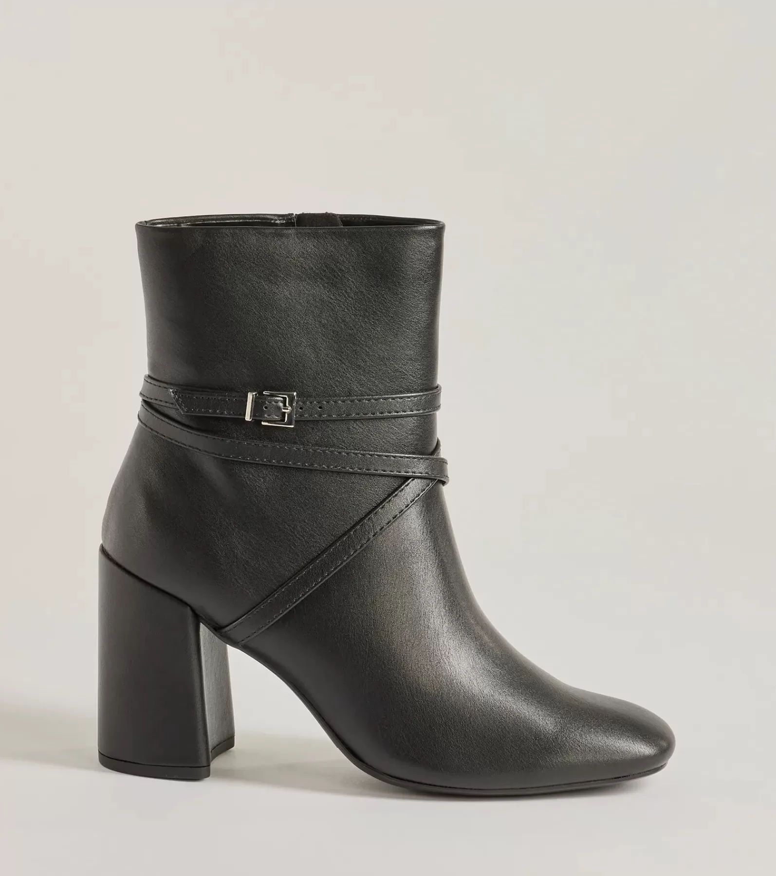 Windsor Boots & Booties*Stylish Stride Strappy Faux Leather Booties