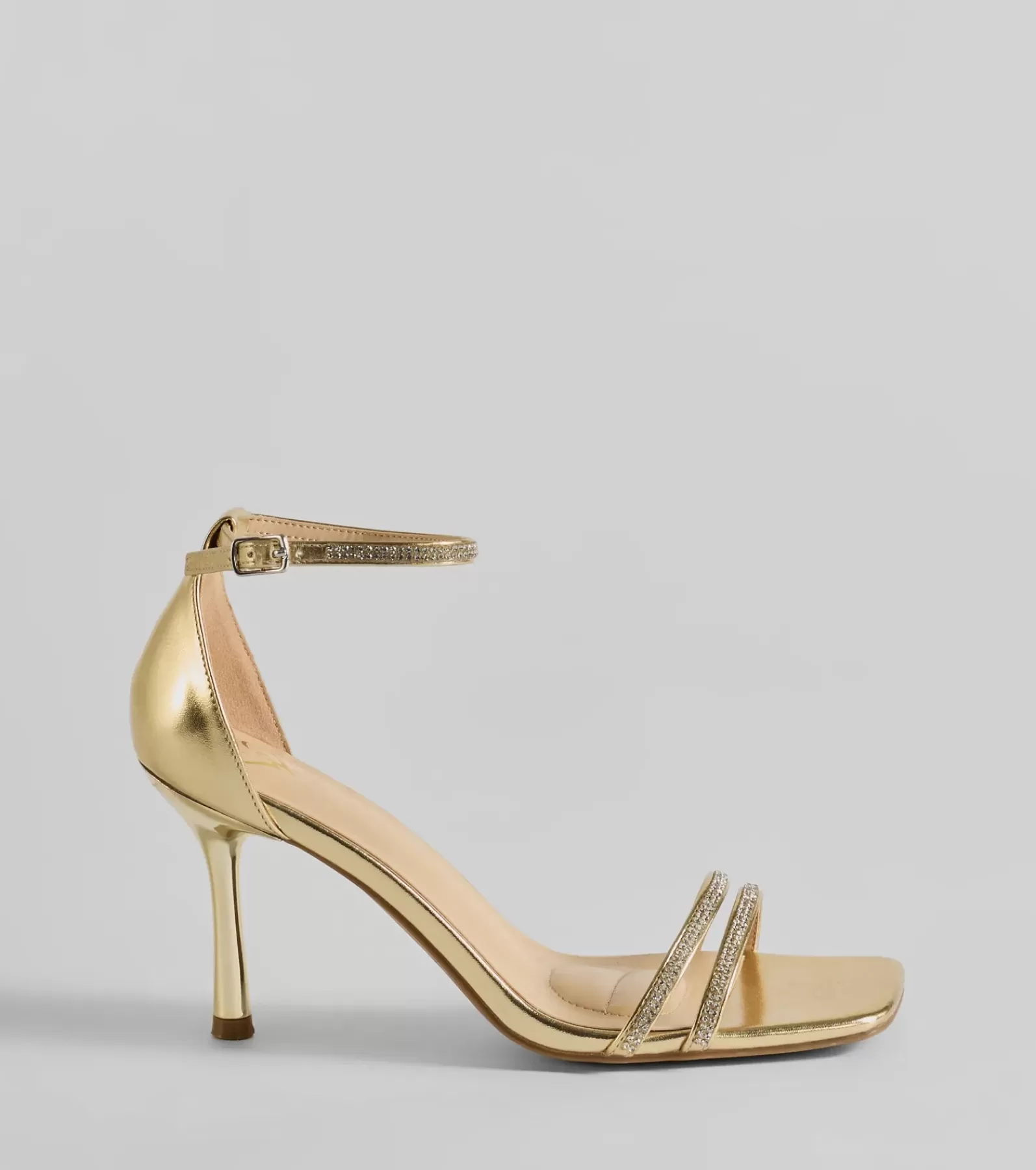 Windsor Stilettos | High Heels*Subtle Luxe Rhinestone Metallic Stiletto Heels