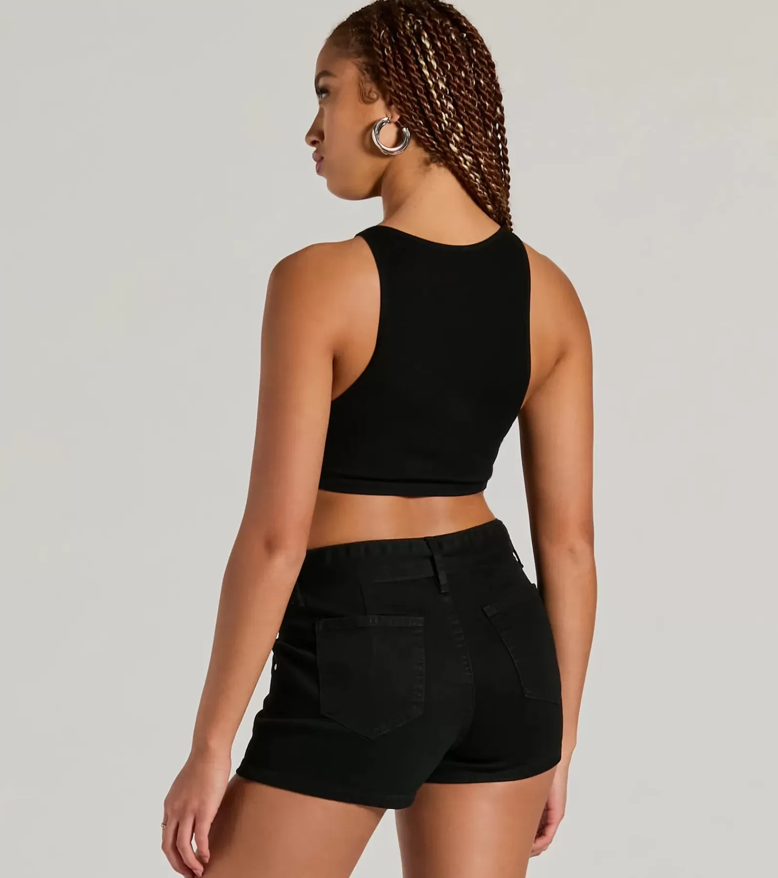 Windsor Jean Shorts | Shorts*Summer Girlie Mid Rise Belted Denim Shorts