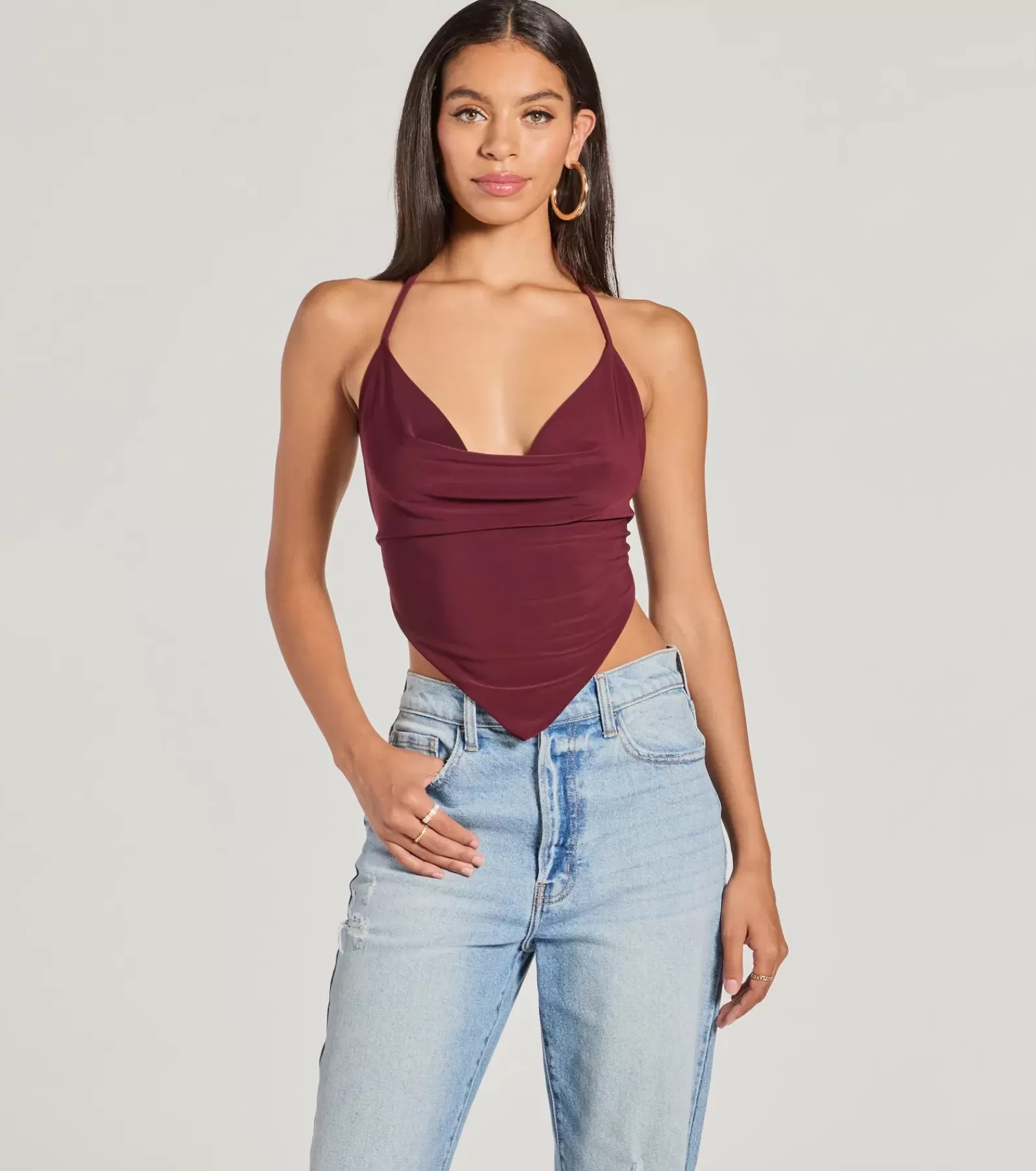 Windsor Going-Out Tops | Crop Tops*Sunny Day Cute Halter Open Back Crop Top