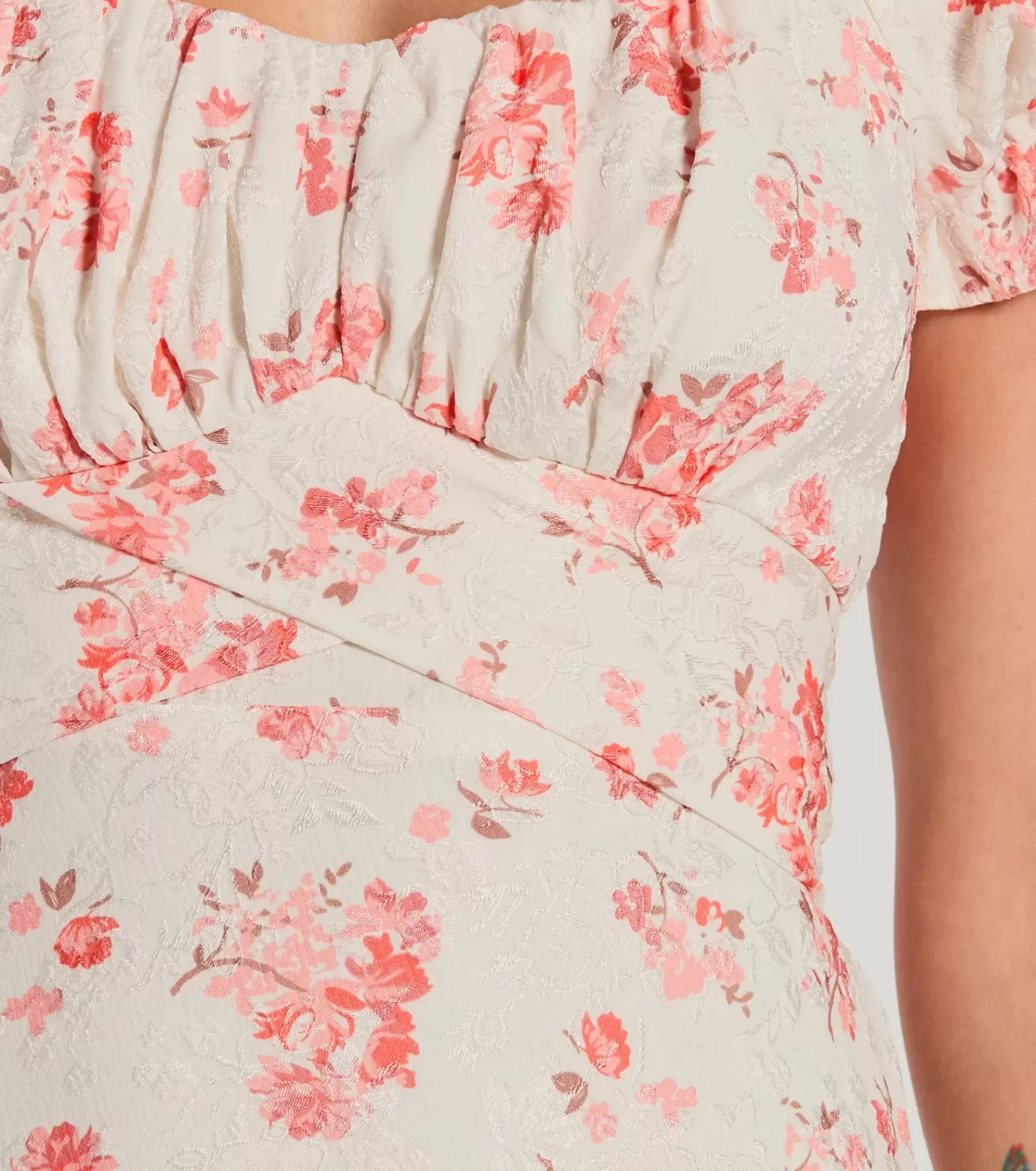 Windsor Sundresses*Sure To Adore Puff Sleeve A-Line Short Floral Dress
