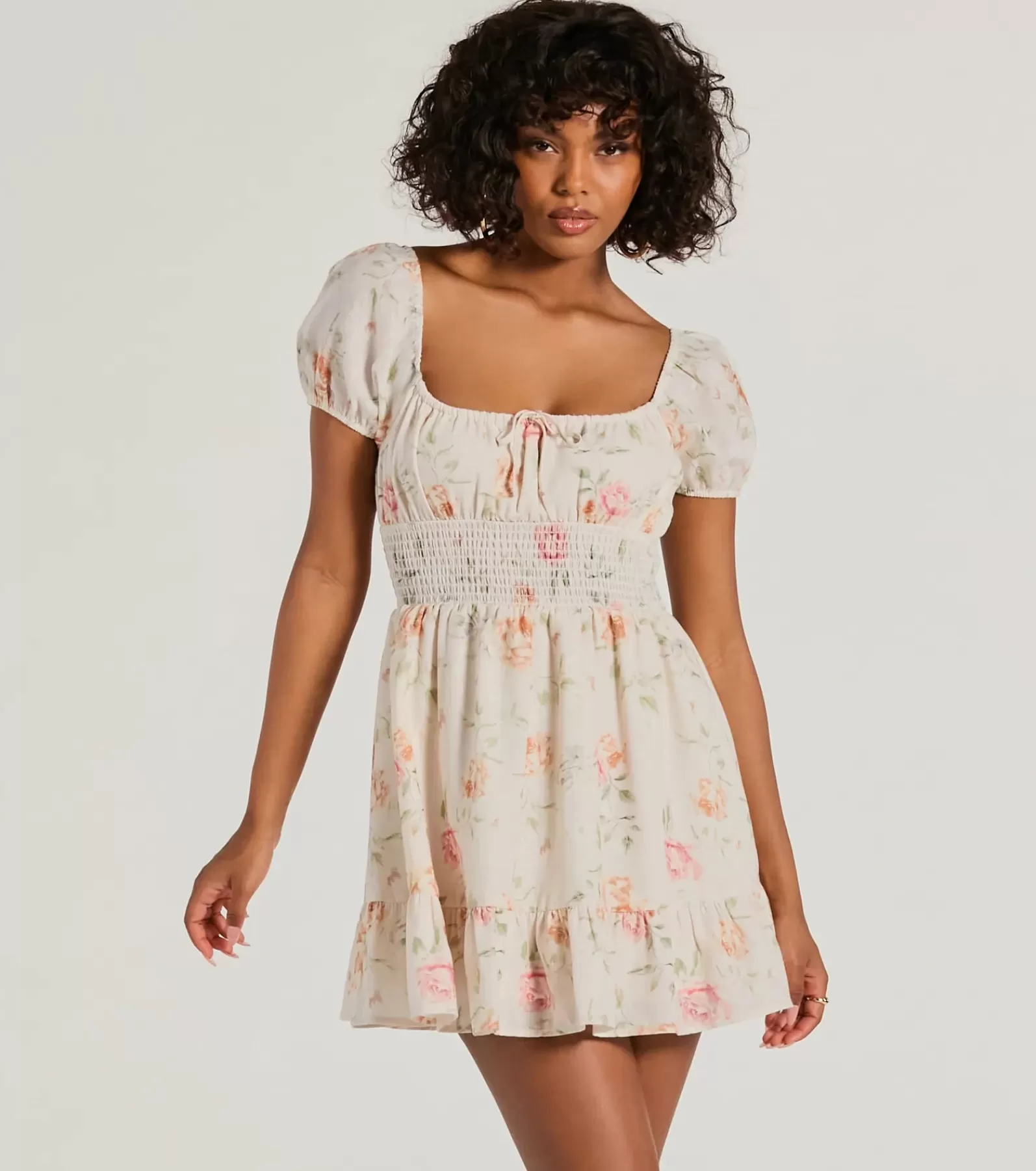 Windsor Skater Dresses | Sundresses*Sure To Love Floral Woven Puff-Sleeve Skater Dress