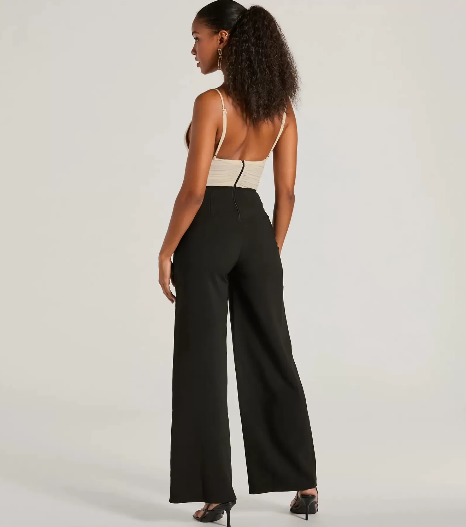 Windsor All Jumpsuits & Rompers | Black Pants*Sweet And Chic Bow Detail Sleeveless Jumpsuit