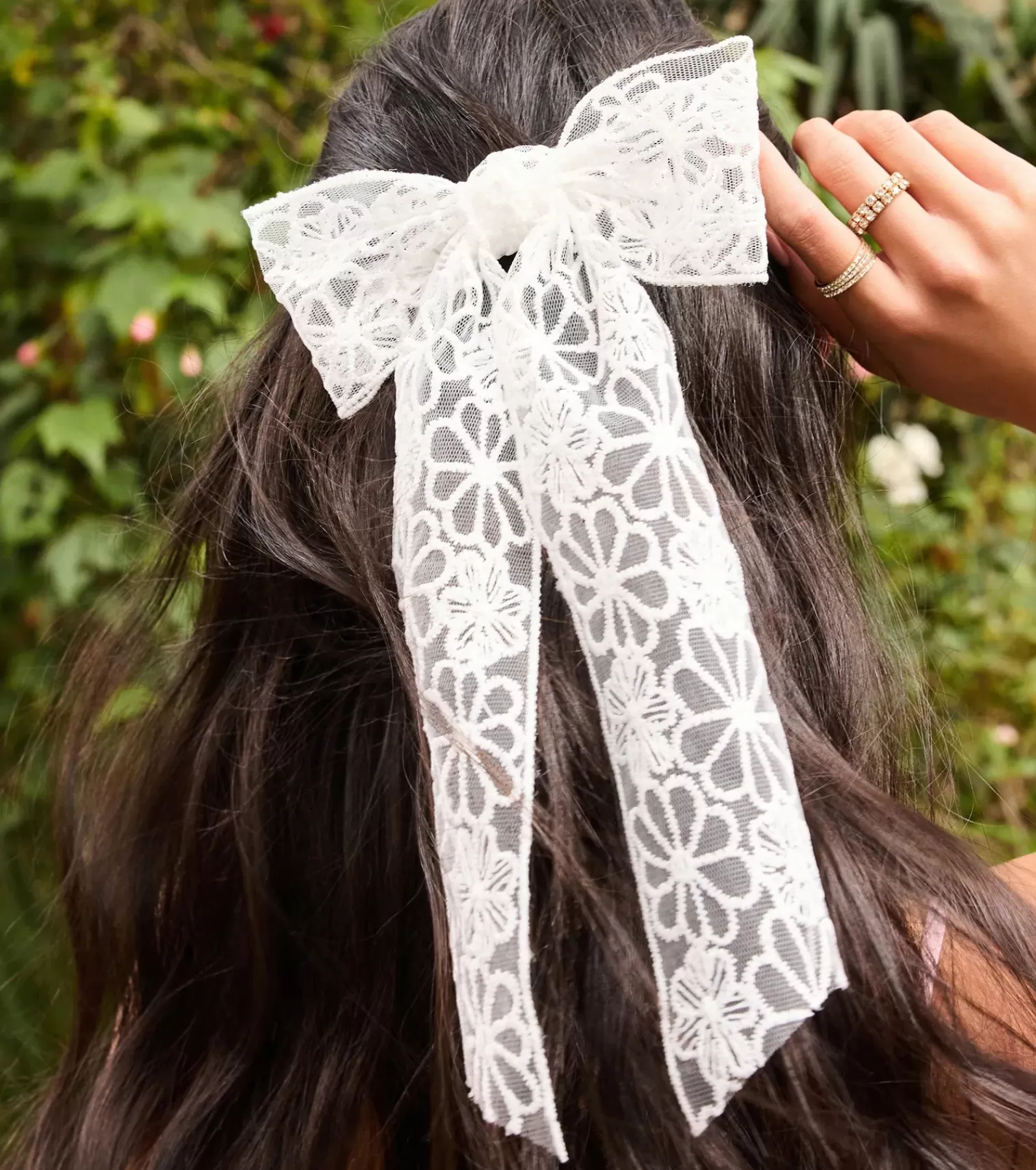 Windsor Beauty & Hair Accessories*Sweet And Perfect Floral Lace Bow Hair Barrette