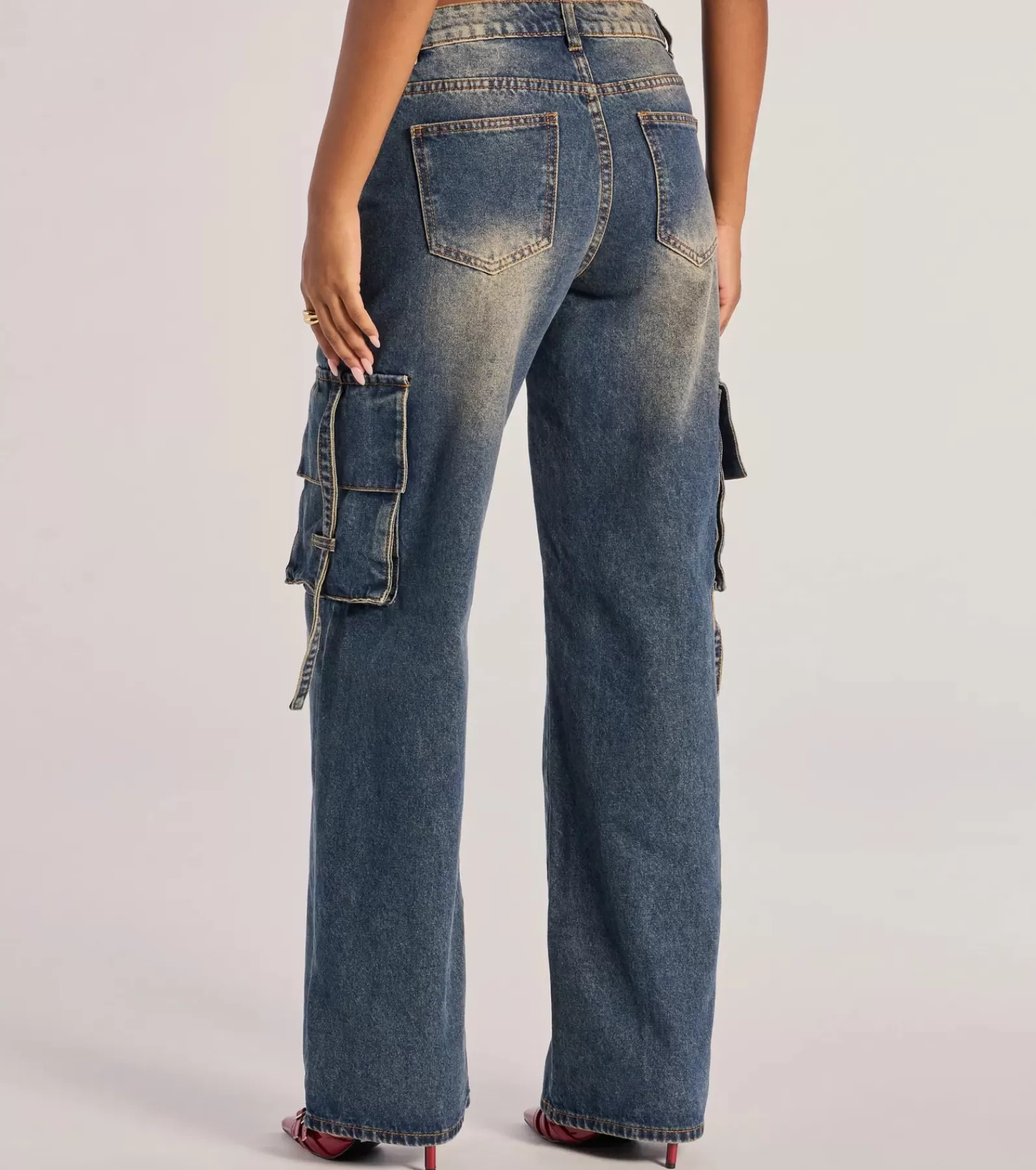 Windsor Cargo Pants | Mini Skirts*Trendsetter High-Rise Wide-Leg Cargo Jeans