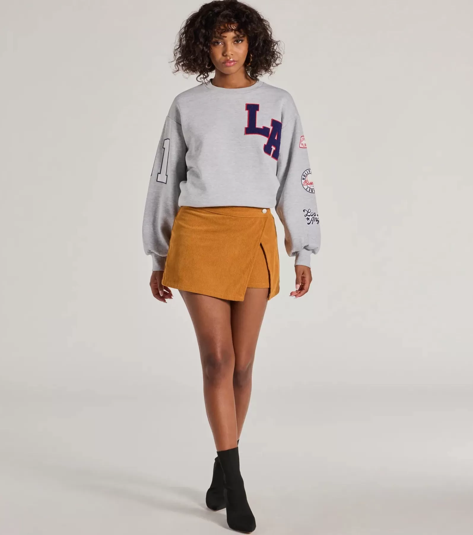 Windsor Shorts | Mini Skirts*Trendy Girl Corduroy Faux Wrap Mini Skort