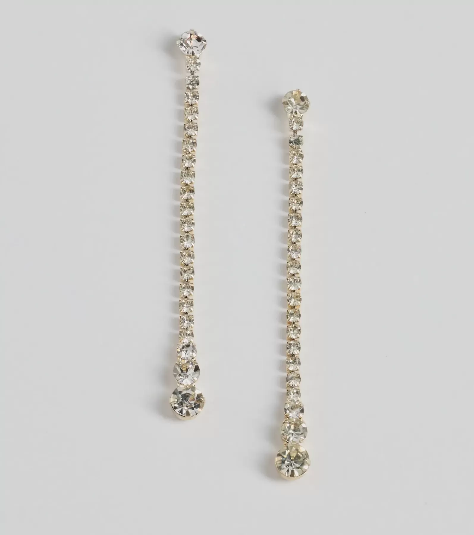 Windsor Earrings | Accessories*Twinkling Beauty Rhinestone Linear Earrings