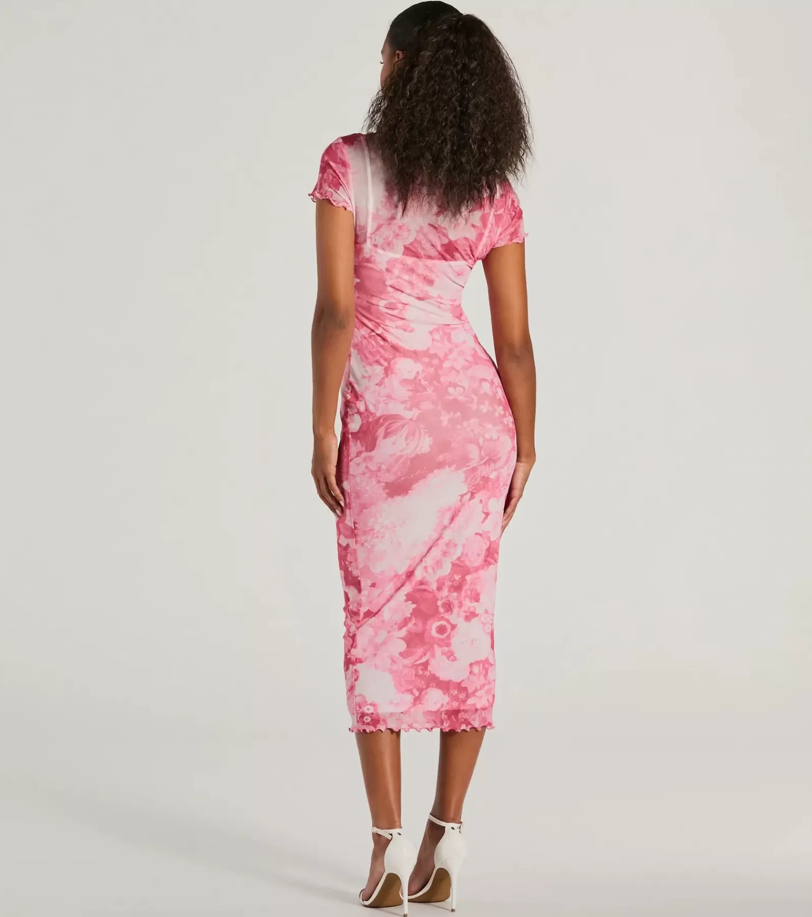 Windsor Maxi Dresses*Unique Feels Abstract Print Mock Neck Maxi Dress