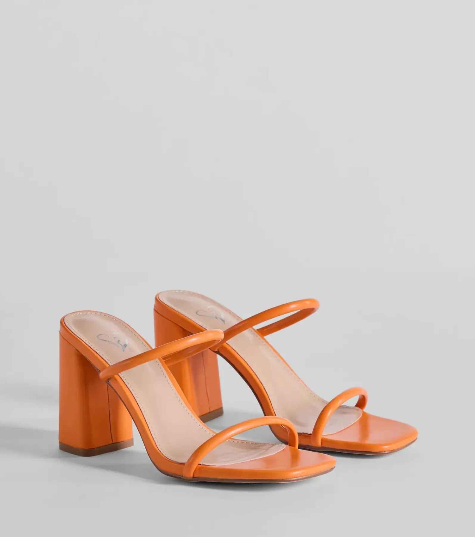 Windsor High Heels | Sandals*Versatile Dream Strappy Faux Leather Block Heels