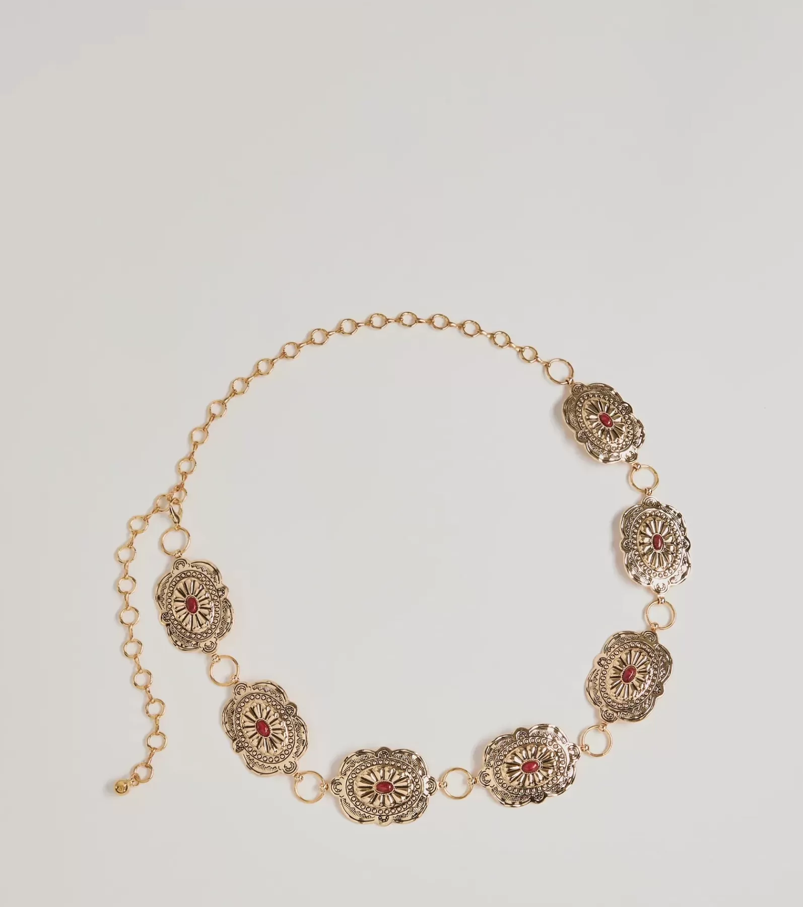Windsor Belts | All Accessories*Vintage Charm Gemstone Concho Chain Belt
