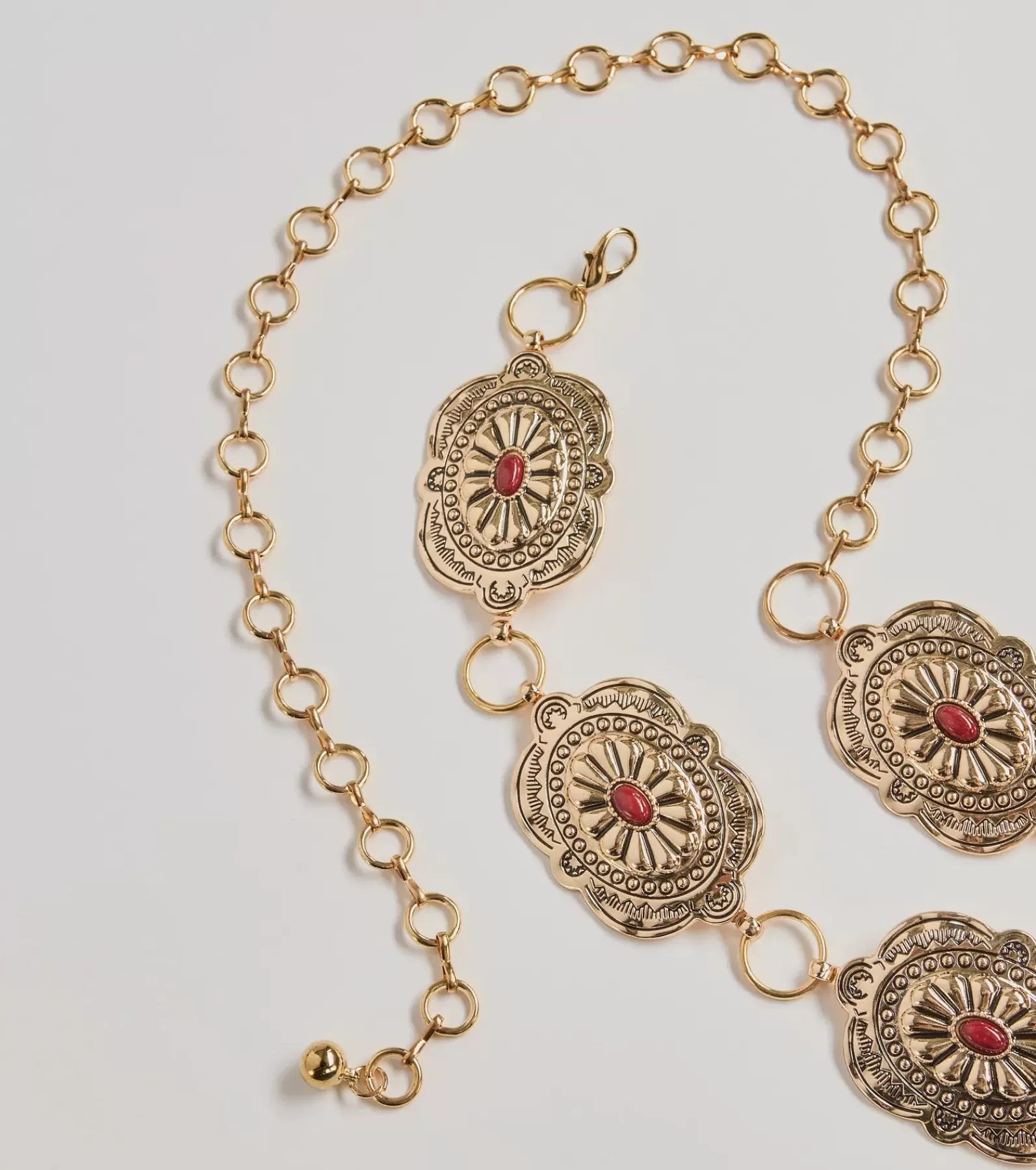 Windsor Belts | All Accessories*Vintage Charm Gemstone Concho Chain Belt