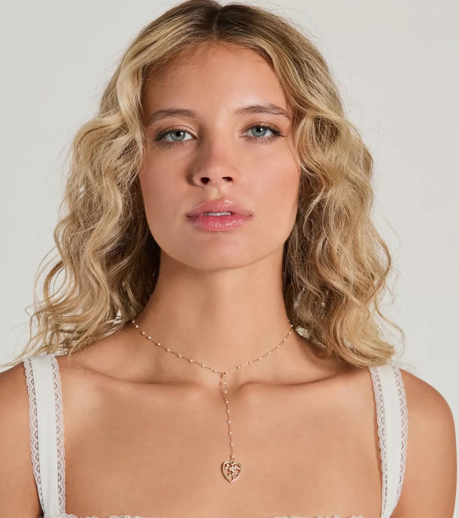 Windsor Necklaces & Chokers | Accessories*Way To My Heart Rhinestone Faux Pearl Lariat Necklace