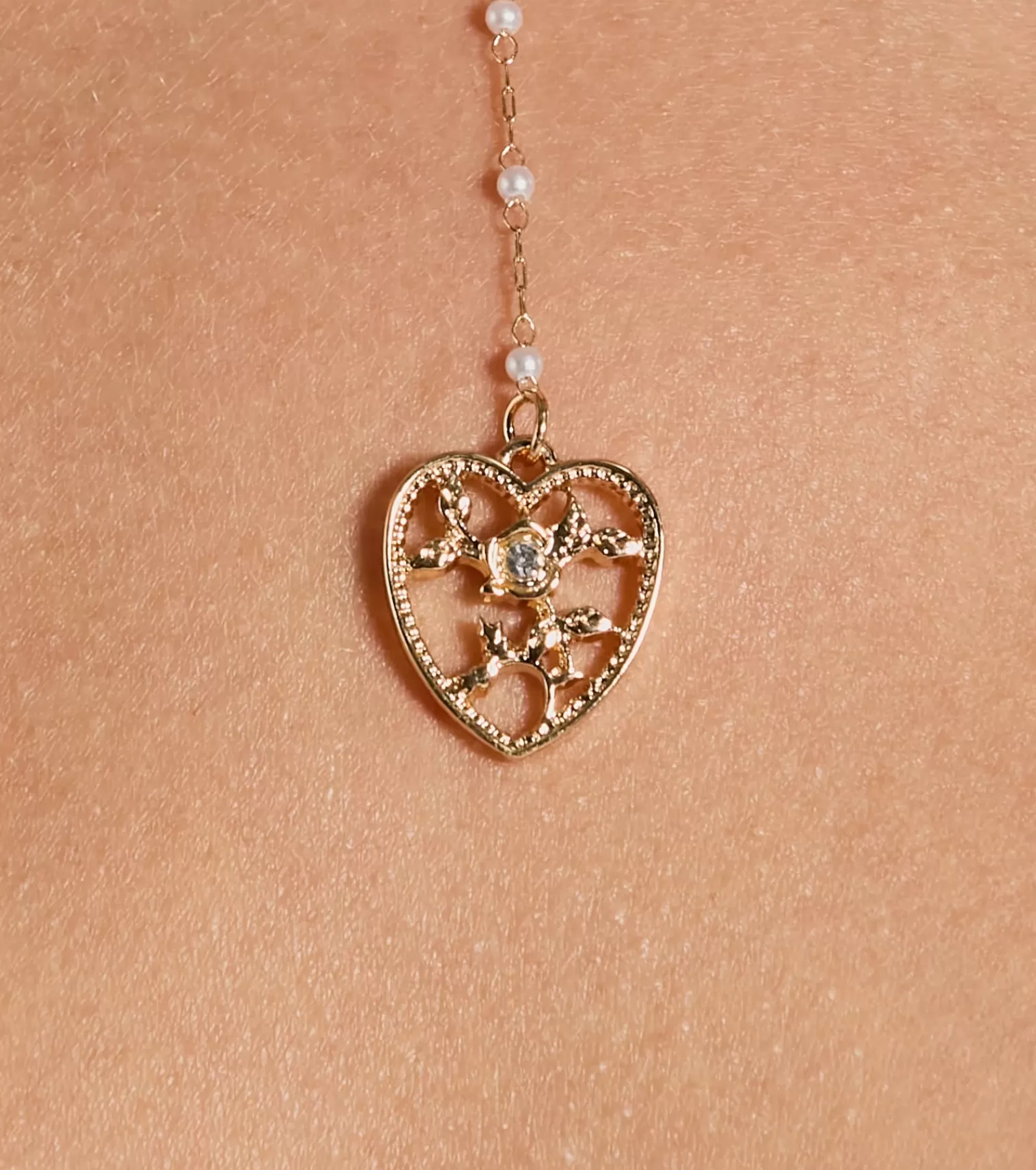 Windsor Necklaces & Chokers | Accessories*Way To My Heart Rhinestone Faux Pearl Lariat Necklace