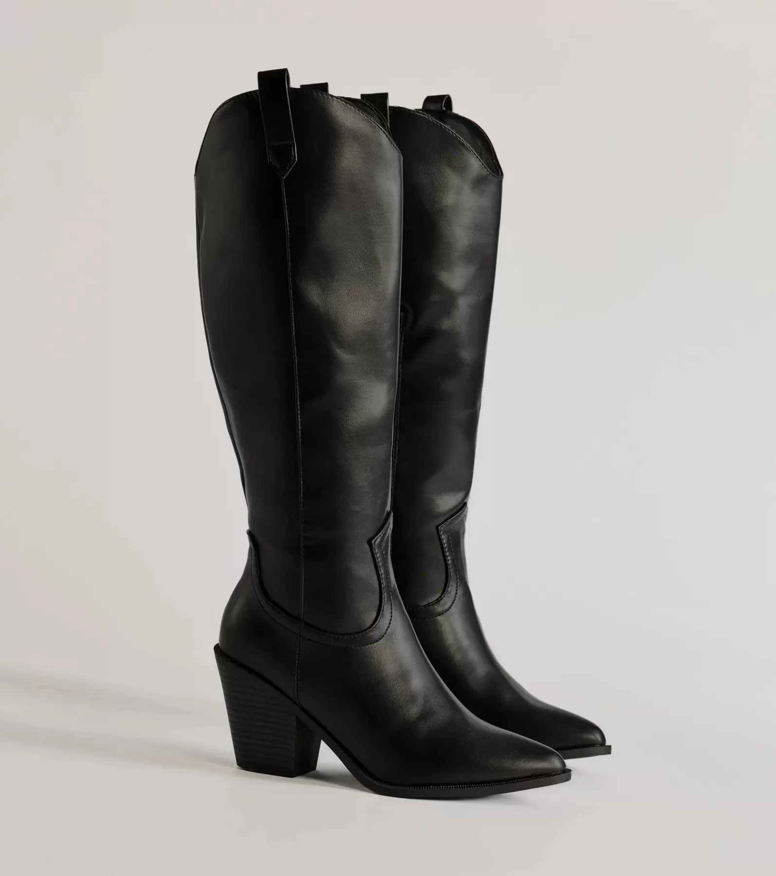 Windsor Knee High Boots | Boots & Booties*Western Sleek Knee-High Block Heel Boots