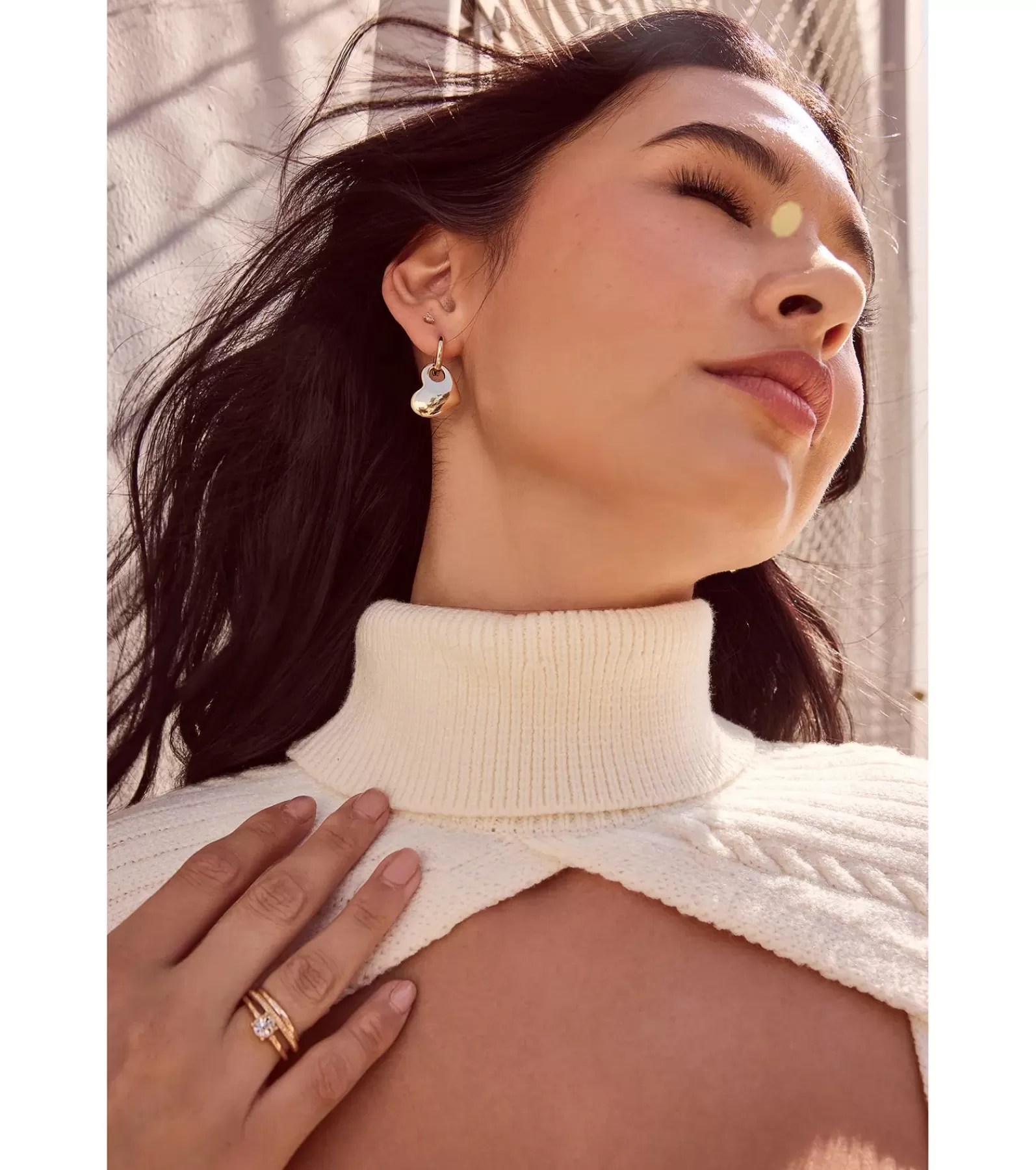Windsor Earrings | All Accessories*Whimsical Romance Heart Charm Huggie Earrings