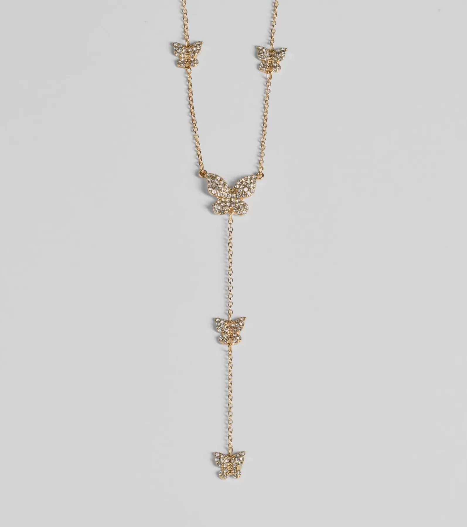 Windsor Necklaces & Chokers*Whimsy Glamour Rhinestone Butterfly Necklace