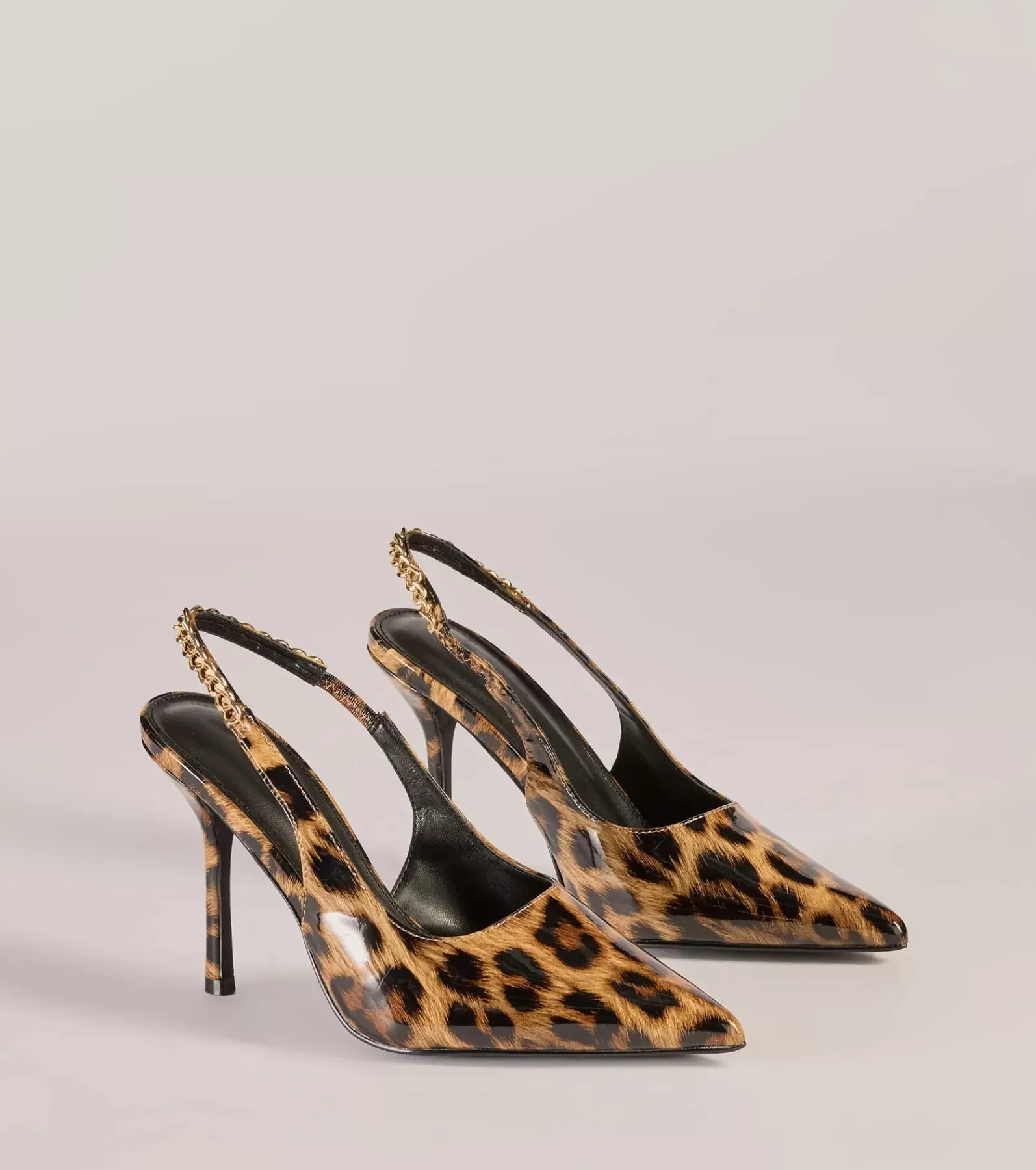 Windsor Stilettos | Heels*Wild Glam Print Slingback Pumps