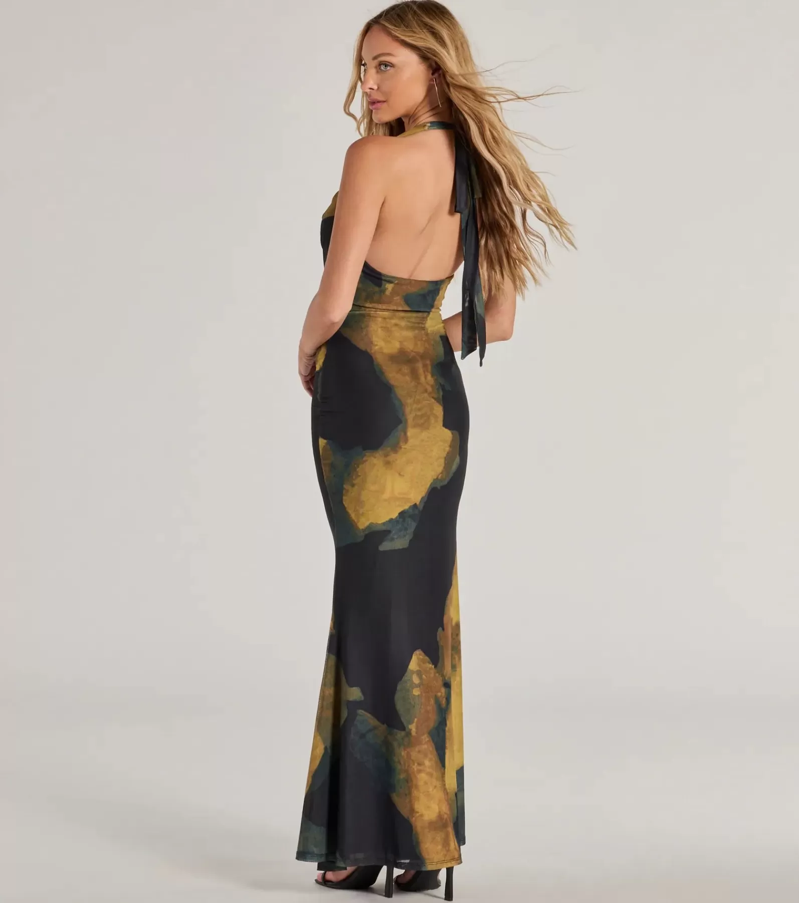 Windsor Maxi Dresses | Long Dresses*Work Of Art Abstract Marble Print Maxi Dress